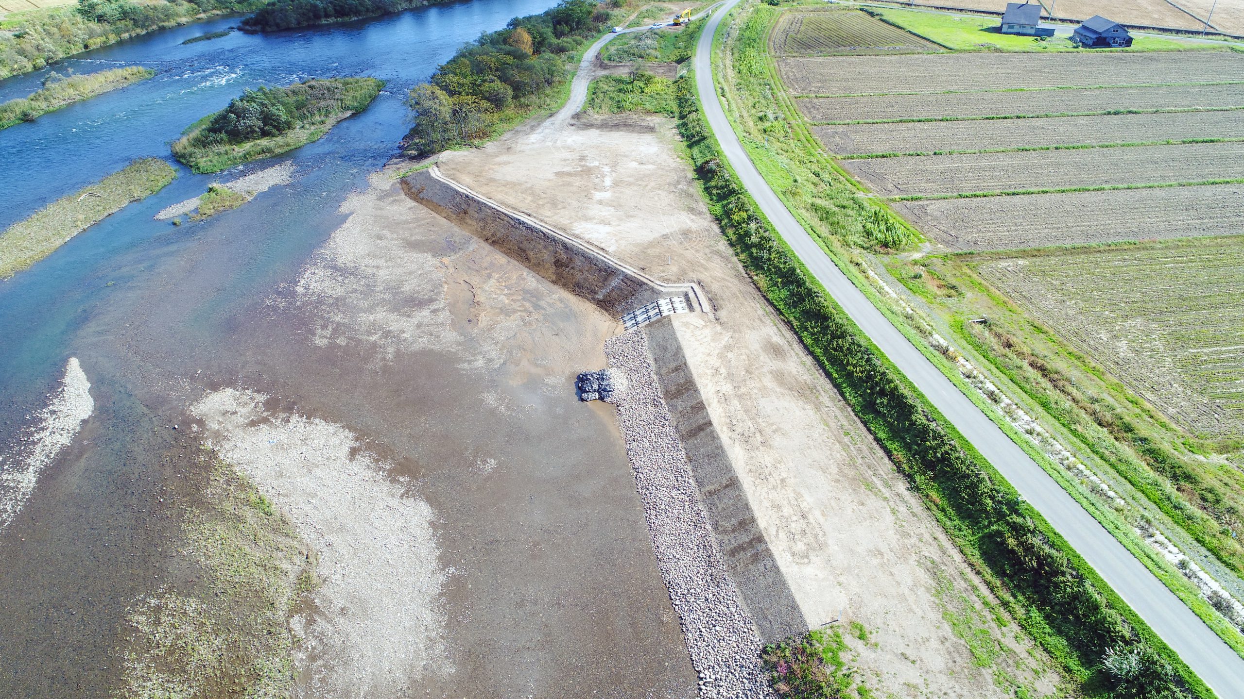 令和5年度　尻別川改修工事の内　豊国上流河道掘削工事